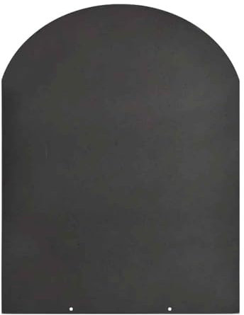 Pedana salvapavimento sotto stufa a legna e pellet in acciaio 80x60 cm