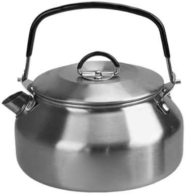 jamgeery Hervidores De Acero Inoxidable 0.8L | Hervidor De Agua Con Mango Ergonómico - Dispensador Portátil Para Hogar Viaje Café Oficina Cocina Encimera