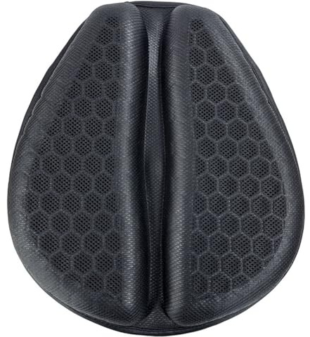 AAFEI Cojín Asiento Moto Gel para CFMoto 700CLX 700 CLX 700CL X CLX700,Cojín 3D Transpirable con Estructura De Panal Y Funda De Lluvia Impermeable,Asiento Ergonómico De Alivio De Presión