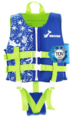 Obcxin Kids Swim Vest – Adjustable Buoyancy Swimming Aid for 6-9 Years Baby & Toddler, Removable Floats for Learning to Swim, Ideal for Pools, Beaches & Swimming Lessons