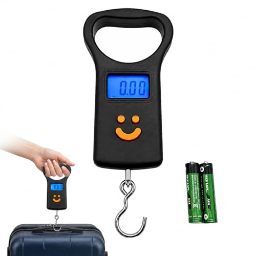 Digital Luggage Scale, Baggage Weighing Scale, 110lb/50kg Capacity with LED