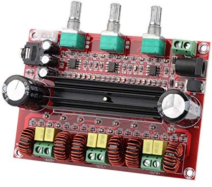 Clyxgs TPA3116D2 2.1 Digitales Leistungsverstärker-Board, 2x80W + 100W (Bass) Audio-Stereo-AMP-Modul für Audio-System-DIY-Lautsprecher 12-26V