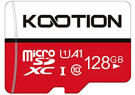 KOOTION Micro SD Karte 128GB Speicherkarte MicroSDXC bis zu 100 MB/s Klasse 10(A1 UHS-I U1) Micro SD Card Mini SD Karte Memory Card TF Speicher SD Karte für Kameras Handy Tablets Android Smartphones
