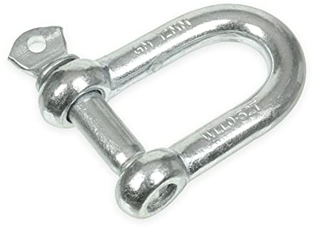 10 Stück M12 Schäkel verzinkt - Schraubverbinder/Kettenverbinder