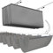 Toldo De Techo Corredizo, Vela De Parasol De Onda Retráctil Decoración De Techo Densificado Y Engrosado De Sun Room Juego De Pérgola (Color : Gray, Size : 1.9 * 3m)