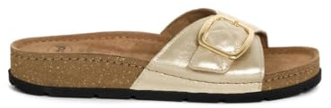 Scholl Ciabatte Estive Donna BORA MULE Colore Platino Tg 40