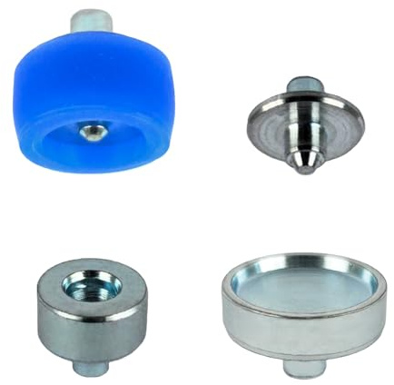 Getmore Crafts Strumento per bottoni automatici per pinza Prym Vario e Prym Vario Creative Tool - Bottoni automatici a molla S senza cucire - Accessori per cucito (Acciaio, 10 mm)