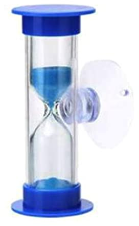 FUXIU Sanduhr 2 Minuten mit Saugnapf, Zahnputzen, Timer aus Glas, Timer für Spielzeug, Dekorationen