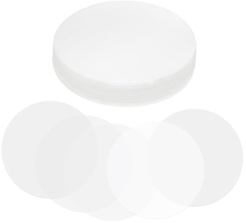 PATIKIL 2.1in (54mm) Badge Film, 100 Pcs Transparent Circle Mylars Plastic Badge Protective Film for 1.7 Inch 44mm Round Badge Button Maker Supplies DIY Arts Crafts