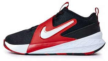 Nike Team Hustle D 12 (GS) Scarpe da Basket per Bambini Black/White/University Red 39