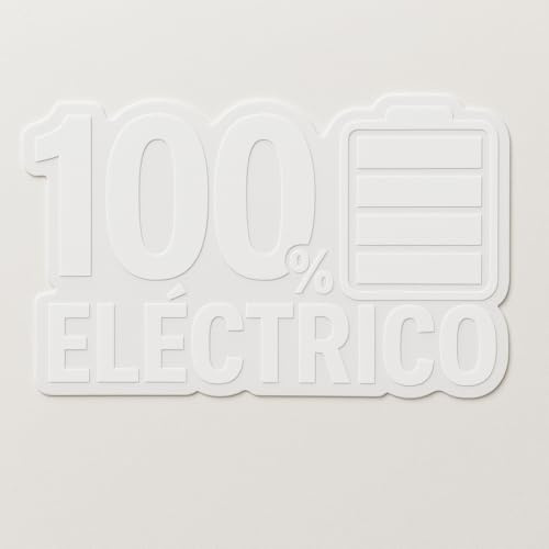 Pegatina Coche Eléctrico - Adhesivo Vehículos Eléctricos - Calcomanía Auto Eléctrico - Blanco