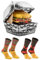 Rainbow Socks - Hamburger Box Socks - Damen Herren Lustige Cheeseburger Socken in Box - Novelty Geschenk Socken für Burger- und Fast-Food-Liebhaber - 2 Paar - Größen EU 41-46