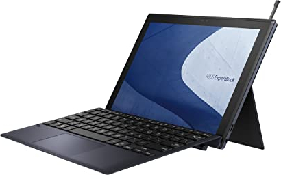 ASUS ExpertBook B3 Detachable Laptop, 10.5” WUXGA 16:10 Touchscreen, Qualcomm Snapdragon 7c Gen 2, 4GB RAM, 128GB eMMC, All-Day Battery, Garaged Stylus, Stand Cover, Windows 11 Pro, B3000DQ1A-XS24T