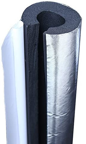 Water Pipe Insulation Cover For Outdoors 22mm-120mm, Self-adhesive Aluminum Foil Insulation Sheath, Flame-retardant Waterproof, 20mm/30mm Thick Thermal Insulation Rubber Cotton Tube ( Color : Thicknes