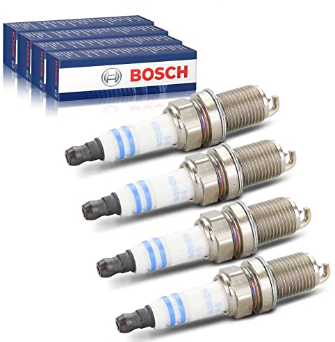 4x Original BOSCH 0242240653 Zündkerzen Kompatibel mit A208 A209 C208 C209 C215 CL203 R170 R171 S202 S203 S210 W169 W202 W203 W210 W220 i30 S-Type XF XJ XK