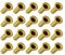 METALLIXITY Foro Passante Rivetto (3mm x 8mm) 100pz, Ottone Placcato Metallo Cavo Rivetto Dadi - per PCB Schede, Dorato