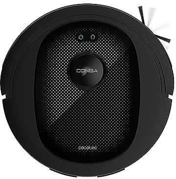 Cecotec Robot Aspirador y Friegasuelos Conga 7490 Ultimate Genesis. Navegación Láser, 4000 Pa, 120 Minutos de Autonomía, Cepillo Central Multifunción, App, Mopa de Fregado y Cepillo Lateral