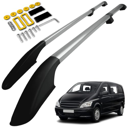 CHROMEMASTER | Compatibili con Mercedes Vito/Viano W639 Short 2003-2014 | Barre Trasversali da Tetto, Mancorrenti sul Tetto | Sono Utilizzate per il Montaggio di Portapacchi, Box o Portabiciclette