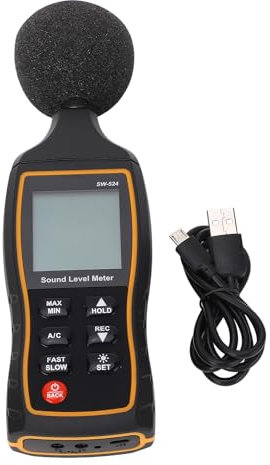 Digital Sound Level Meter Noise Decibel Reader with USB Cable for Classroom Home Street