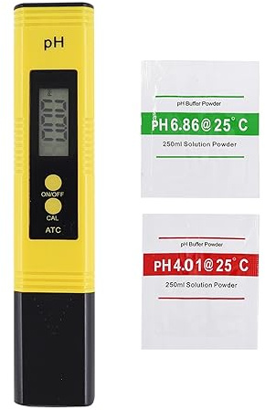 Water PH Tester, PH Meter 0.01 For Water Quality Tester With 0-14 Measurement Range 3 In 1 PH Tester Water PH Meter TDS EC Temperature Meter for Household Drinking Water, Pool, Hydroponics(PH Meter)