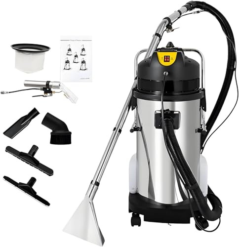 Pulitore per tappeti commerciale 3 in 1, pulitore portatile per tappeti e tappezzeria, 2 serbatoi d'acqua indipendenti per acque reflue e acqua pulita, macchina per la pulizia ad alta resistenza 30L