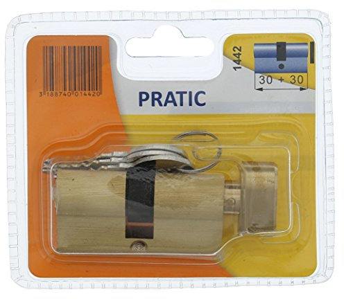 Bricard 1442 Cylindre pratic 30 + 30 Laiton à bouton/niveau de sécurité 1
