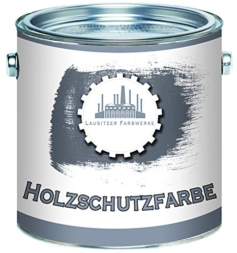 Lausitzer Farbwerke Holzschutzfarbe traditionelle Wetterschutzfarbe hochdeckender und effektiver Holzschutz in Weiß Beige Grün Schwedenrot Rotbraun Dunkelbraun Schwarz (5 L, Schwedenrot)