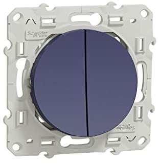 Schneider Electric - Odace, va-et-vient, poussoir, 10 A, Cobalt - S550285