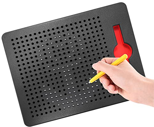 ALEENFOON Tavola da disegno magnetica per bambini dai 3 anni in su, lavagna magnetica, lavagna da disegno, lavagna magica, scrivibile, giocattolo educativo (Piccolo, Nero)