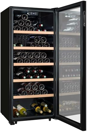 LA SOMMELIERE Cave de mise à température LS117BLACK 121 Bouteilles