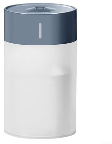 Mini difusor de aceite aromático alimentado por USB, luz nocturna colorida, tanque de agua de 260 ml (gris)