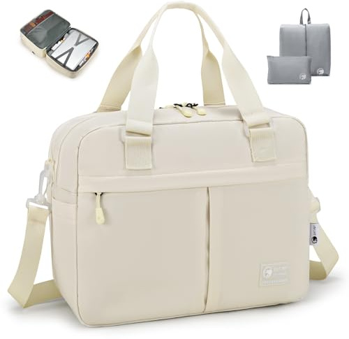 SPAHER Ampliable Bolsa de Viaje British Airways 40x30x15 a 40x30x25 Eurowings Wizzair Equipaje de Mano Bolsa de Deporte Bolsos Maternidad Hospital Bolsas de Fin Semana Mujer con Bolsos de Zapatos