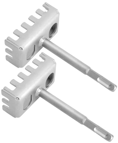 2pz Fresa per Fori Quadrati, Acciaio 40CR Perforatrice Fori Quadrati Ad Alta Resistenza Sega Il Taglio Scatole Elettriche per Scatole Derivazione Tipo 86 Mattoni Cemento Pietra Cemento