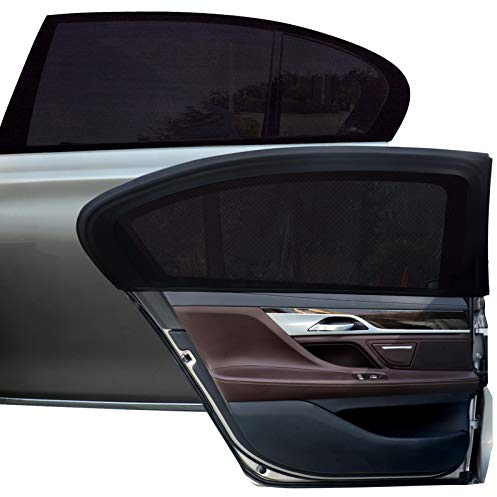 Tevlaphee Autosonnenschutz XL, Universal, für Personenkraftwagen, Sonnenschutz mit Zertifiziertem UV-Schutz, atmungsaktiv, einfache Installation, Schutz für Mitfahrer, Baby, Kinder & Haustiere