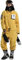Herren Und Damen Einteiliger Skianzug Einteiliger Schneeanzug Anzug Wasserdicht Und Winddicht Herren Schneeanzug Warmer Skioverall Schneesport,Gelb,XL