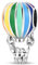 CYCUFF Sterling Silber Charms 925 für Europäische Armband & Halsketten Anhänger Perlen Schmuck Geschenk für Frauen Familie Freunde (Hot Air Balloon Beads)