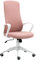 Vinsetto Bürostuhl mit Wippfunktion, Höhenverstellbarer Schreibtischstuhl, Ergonomischer Computerstuhl, Drehbarer PC Stuhl für Arbeitszimmer, Stretchstoff, Rosa