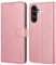 Ganbary Coque pour Samsung Galaxy A25 5G, [Housse en Cuir PU Premium] [Etui à Rabat] [Pochette de Portefeuille], Étui de Protection pour Samsung Galaxy A25 5G - Rose