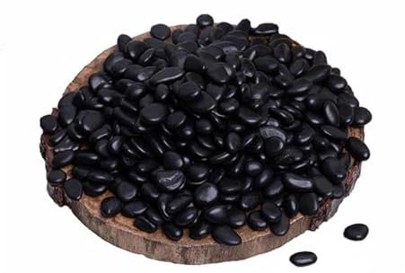 Piedras decorativas negras para jarron, maceta, paisajismo y decoración de jardín tanto interior como exterior (piedra tamaño 10-20 mm pequeño negro) (1, Kilogramos)