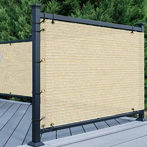 Brise-vue pour extérieur, clôture, balcon, pare-soleil 200 g/m², tissu respirant, résistant aux UV, à l'eau, protection des plantes, clôtures décoratives pour jardin, barrière 210417