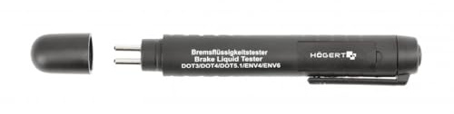Hogert Technik Testeur liquide de frein HT8G440 Testeur adapté pour liquide de frein DOT 3 Testeur adapté pour liquide de frein DOT 4 Testeur adapté pour liquide de frein DOT 5.1