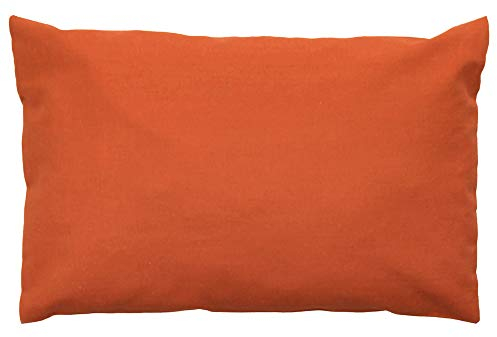 GIRAFFENLAND Hirsekissen 20x40cm mit Reißverschluss, Farbe orange - mit Bio Hirseschalen