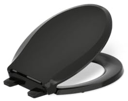 KOHLER 4639-RL-7 Cachet READYLATCH Quiet Close Round Toilet SEAT, Black
