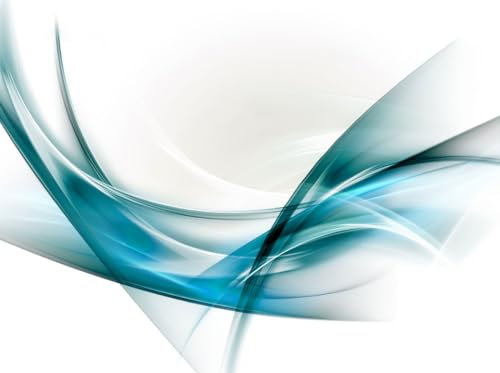 Pannello Copri Piano Cottura Induzione Fornelli Piastra Tagliere | Astrazione Celeste | 52x75 cm | per 5 Fuochi | da Cucina | in Vetro Temprato | 2 Pezzi