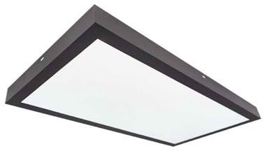 Panel LED Kisongo superficie 36W 6000K negro 90x30cm