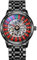 MASTOP Roulette Rad Herren Uhren Automatische Mechanische Uhr für Männer Swinging Rotary Dial Design Hollow Skelett Uhren Edelstahl Wasserdicht Business Armbanduhr, Schwarz, Roulette-Rad-Armbanduhr