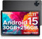 DOOGEE U11 PRO Android 15 Tablet 11 Inch, 30GB RAM 256GB ROM, 8580mAh Battery, Unisoc T7200 Octa-Core, Ultra-Thin 7.9mm, 90Hz Display, Widevine L1, Netflix 1080P, 5G Wi-Fi, Face Unlock (Black)