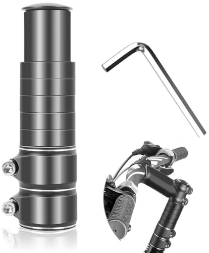 Bike Stem Riser Adjustable,Handlebar Extender, Increases Height Up 5.2