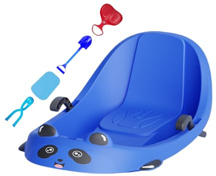 Toddler Sled - Winter Sport with Backrest - Toddler Sled with Built-in Brake,for Children Boys Children Cold Weather Snowy Hills Park Backyard Playground