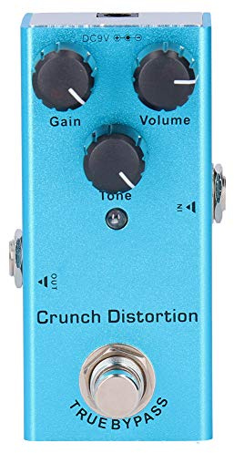 ZUUOZBYY Pedal de Efecto de Guitarra eléctrica Crunch Distorsión Mini True Bypass Aleación de Aluminio DC 9V JDF-3